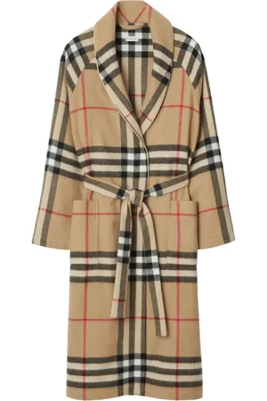 Burberry Vintagerutig morgonrock i kashmir