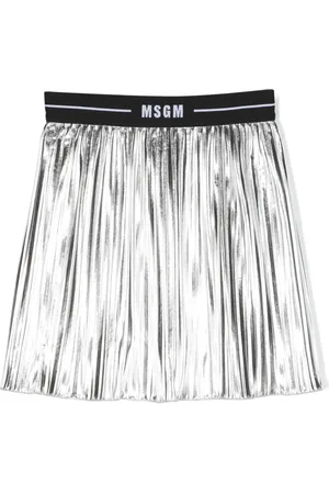 Msgm Plisserad kjol med logotyp