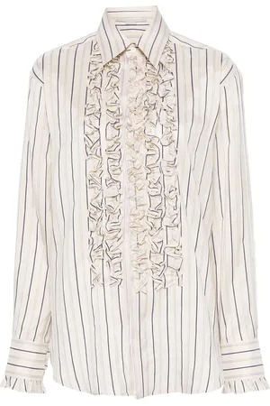 Stella McCartney Randig skjorta med volang