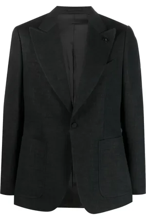 LARDINI Enkelknäppt blazer med spetsiga slag