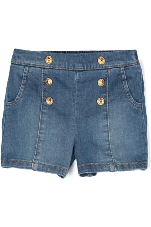 Balmain Jeansshorts med lejonhuvud