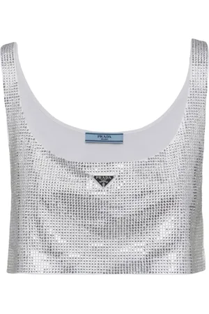 Prada Croptop med strass