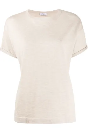 Brunello Cucinelli Stickad topp med ledig passform