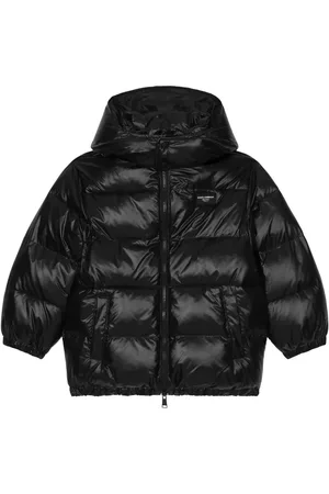 Dolce & Gabbana Vadderad jacka med logotypplakett
