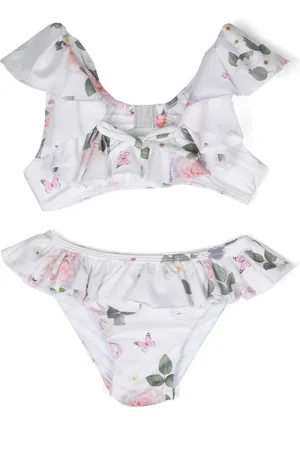 MONNALISA Blommig bikini med volang