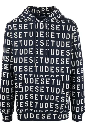 Etudes Hoodie med logotyp