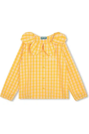 Kenzo Rutig skjorta med broderad logotyp