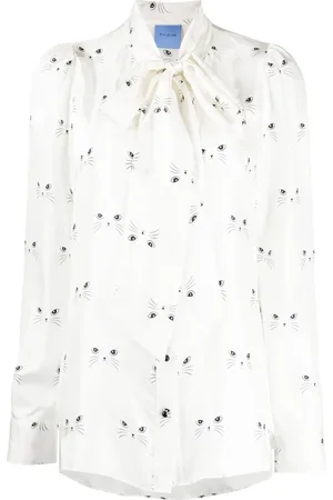 Macgraw Blus med kattryck