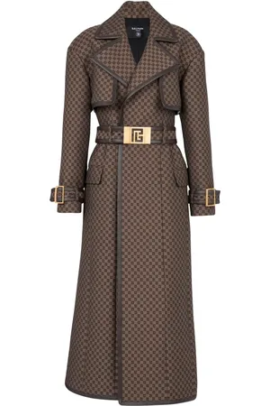 Balmain Trenchcoat med monogram