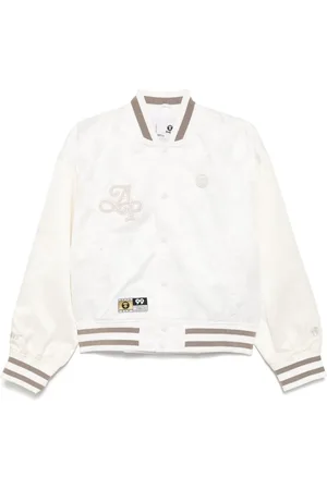 A Bathing Ape Moonface collegejacka med logotyp