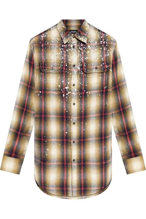 Dsquared2 Rutig skjorta med strass