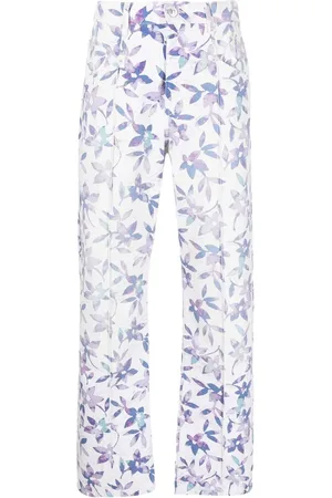 Isabel Marant Blommiga raka byxor