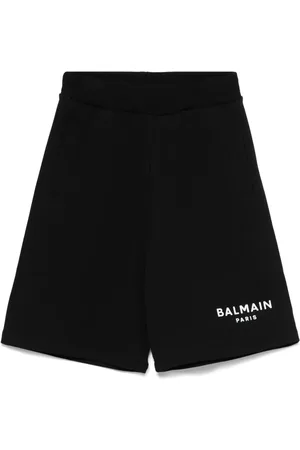 Balmain Shorts med logotypapplikation