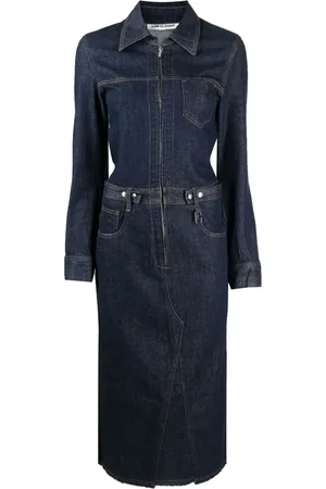 Low Classic Långärmad jeansklänning