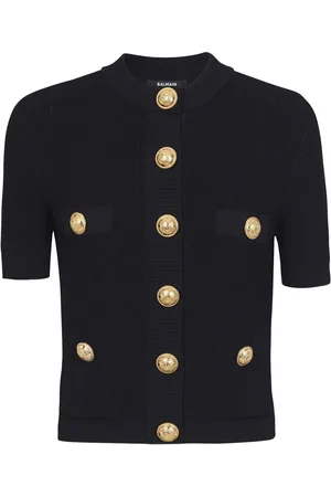 Balmain Kofta med präglad knapp