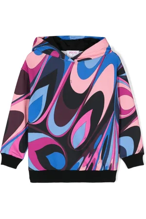 PUCCI Junior Iride hoodie med tryck