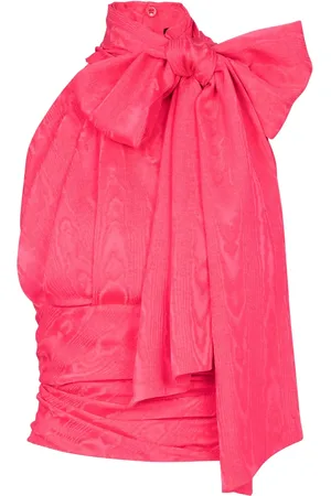Balmain ärmlös draperad blus