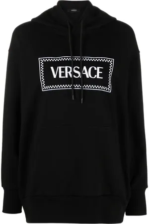 VERSACE Hoodie med broderad logotyp