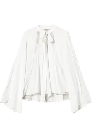 Twin-Set Blus med spetsdetalj