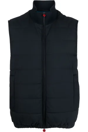 Kiton Quiltad väst med hög krage