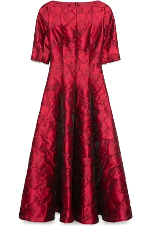 TALBOT RUNHOF Mönstrad midiklänning i jacquard