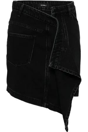 GOEN.J Asymmetrisk jeanskjol