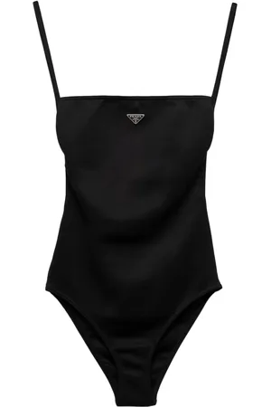 Prada Baddräkt med triangelformad logotyp