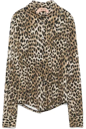 Nº21 Leopardmönstrad blus