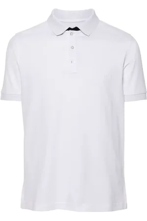 FAY Pikétröja med broderad logotyp