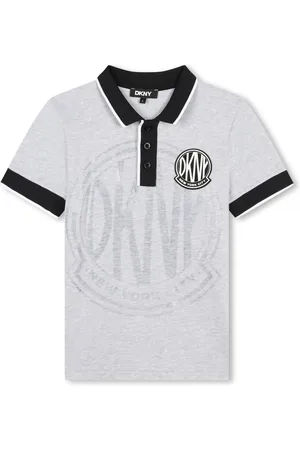 DKNY Pikétröja med logotypmärke