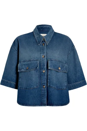 Khaite Kortärmad jeansskjorta