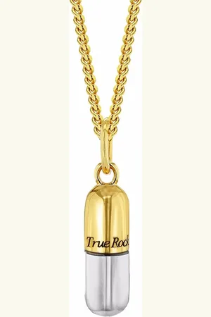 TRUE ROCKS Halsband med pillerhänge