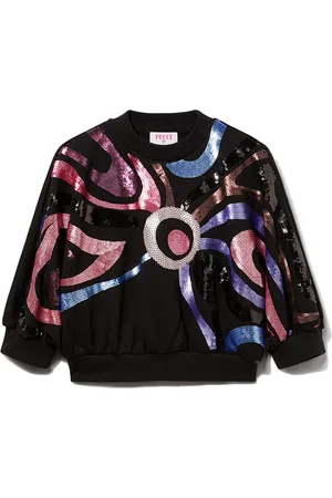 PUCCI Junior Marmo utsmyckad sweatshirt
