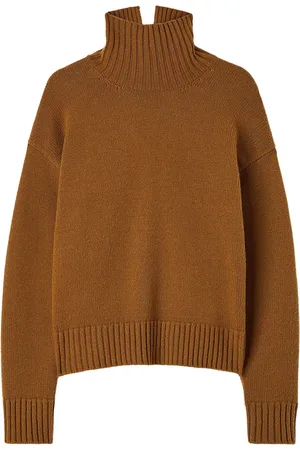Jil Sander Kashmirtröja med trattformad krage