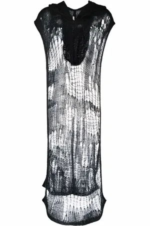 Rick Owens Spider stickad poncho