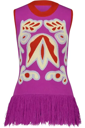 Paula Tina Bellflower linne i jacquard
