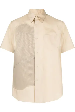 Fumito Ganryu Poly draperad kortärmad skjorta
