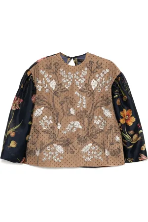 BIYAN Blus med skiktad detalj