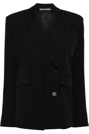OTTOLINGER Signature Split Pinstripe blazer med slits