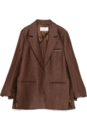 PESERICO SIGN Blazer med krossad gabardin