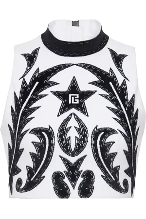 Balmain Baroque croptop