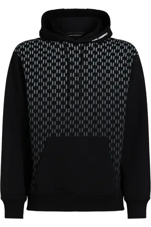 Karl Lagerfeld Hoodie med monogram