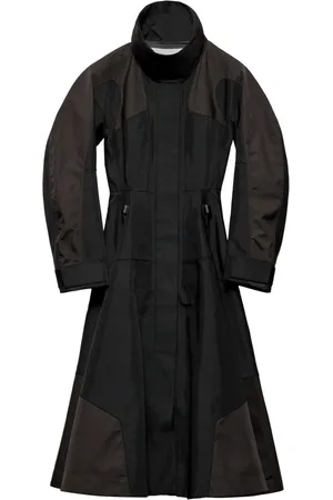 Prada Enkelknäppt kappa med panel