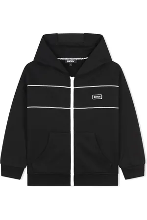 DKNY Hoodie med logotypmärke