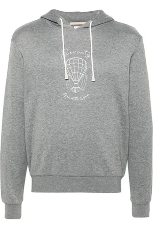 ELEVENTY Hoodie med logotyp