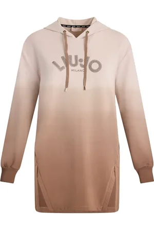 Liu Jo Hoodie med strassprydd logotyp