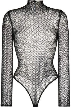 Khaite Fena spetsbody med diamant
