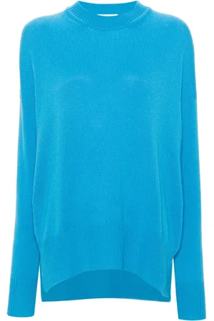 Jil Sander Kashmirtröja med rundad hals