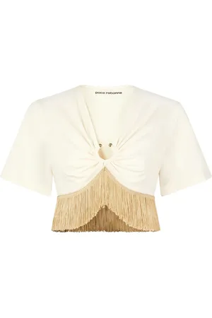 Paco rabanne Draperad kjol med franskant