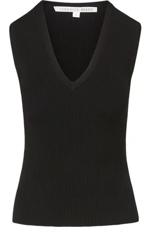 VERONICA BEARD Ribbstickad topp